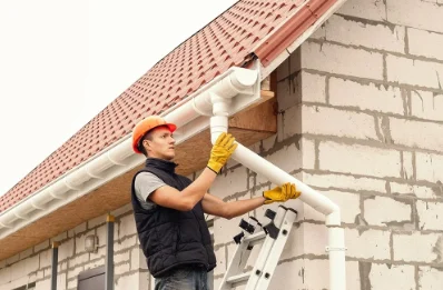 Pose et remplacement de gouttières à Chaignay